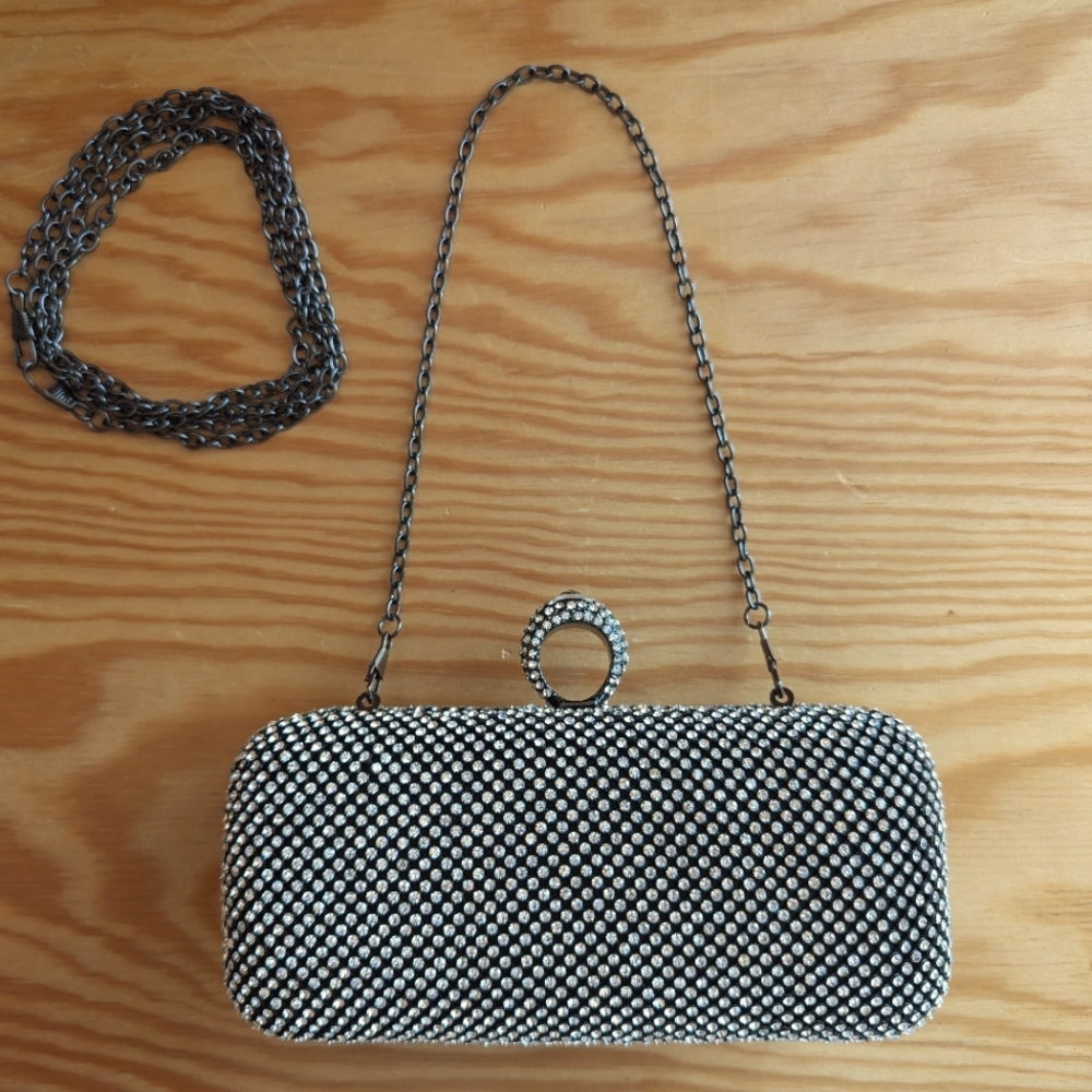 Studded Clutch With Staps